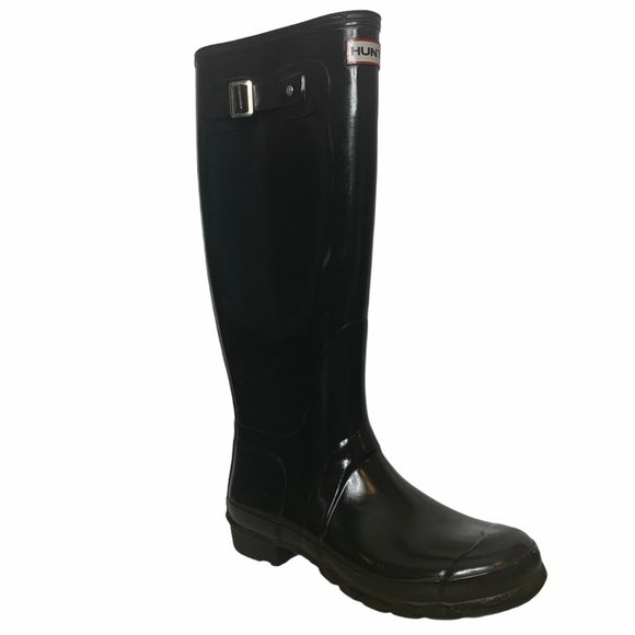 Hunter Shoes - Hunter Classic Black Tall Rain Boots 8 M HNTORGW